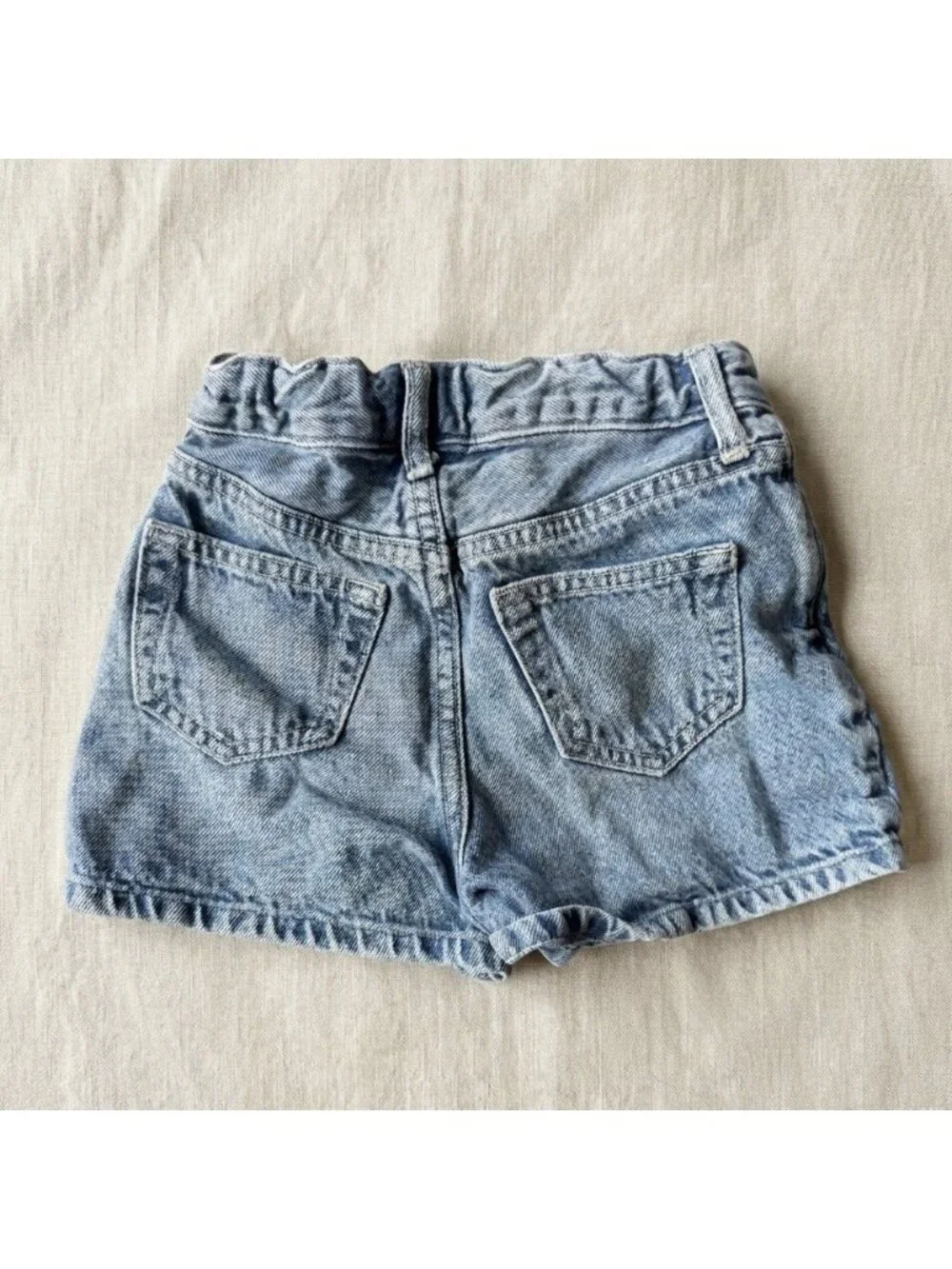 GAP Toddler Mom Jean Shorts Denim GIRL Size 6 (FITS LIKE A 4)‎ Summer Beach Pool